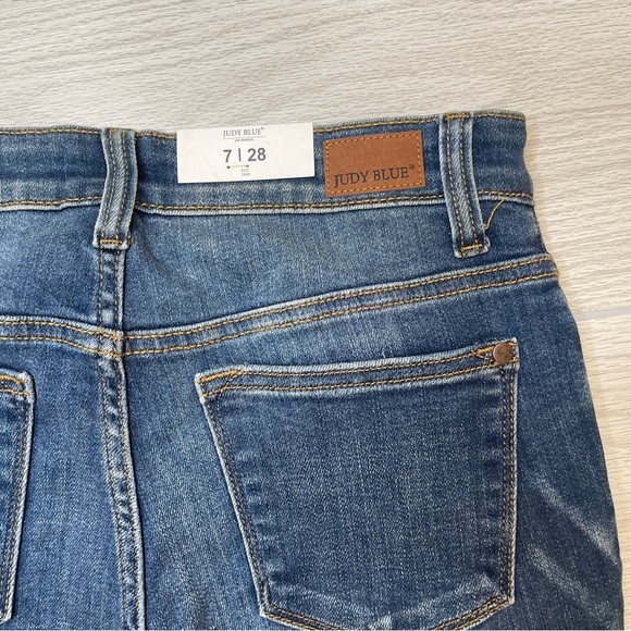 Judy Blue Skinny Fit Midrise JB82106MD Denim Stretch Jeans Women’s size 7/28 New - Picture 6 of 11